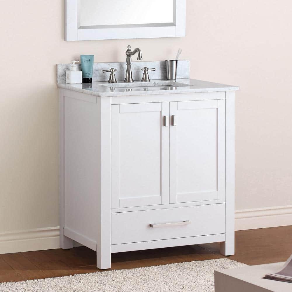Avanity Modero-V30 Modero 30" Single Free Standing Wood Vanity Cabinet Only - White