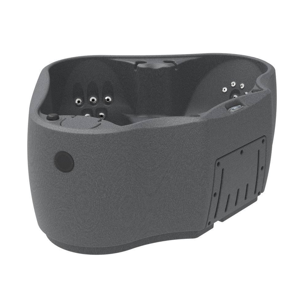 AquaRest Discover AR300 Premium 2-Person 20-Jet Oval Plug & Play Hot Tub with Ozonator, LED Waterfall and Stainless Steel Heater