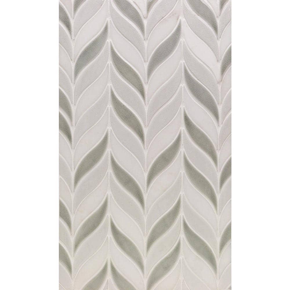 Divine Sprig 2" x 3" Ceramic Mosaic Wall Tile (0.86 Sq. Ft. / Sheet)