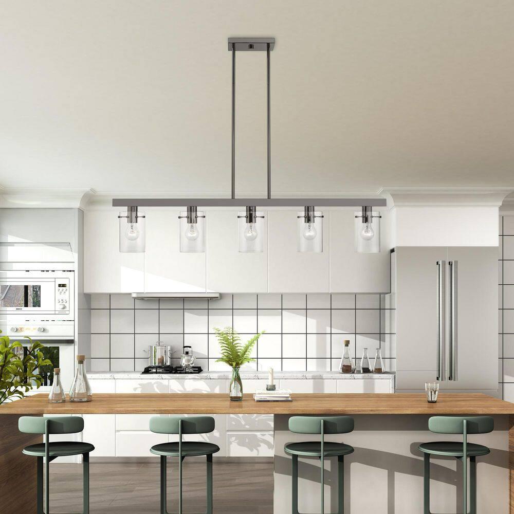 Livex Lighting Munich 5 - Light Chandelier in  Black Chrome