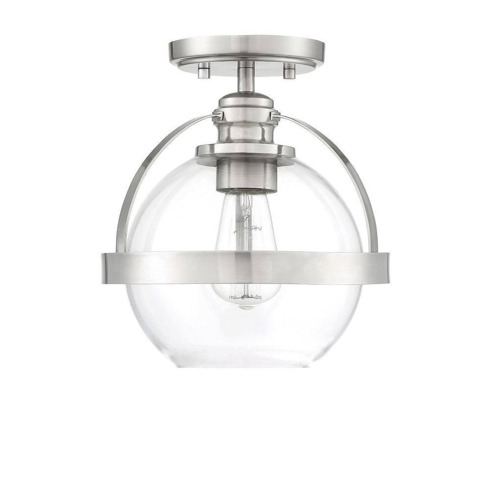 Longmeadow Glass Semi Flush Mount