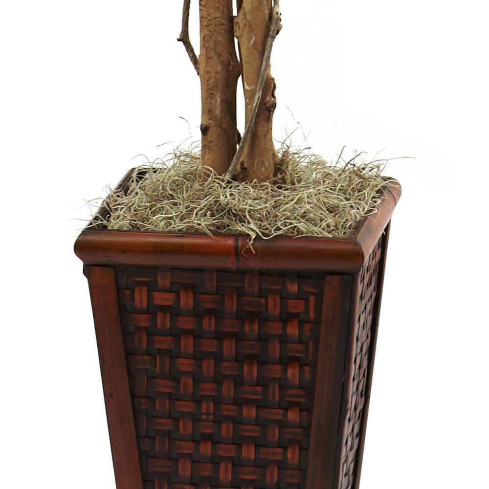 Nearly Natural 6.5-ft Ficus with Decorative Planter