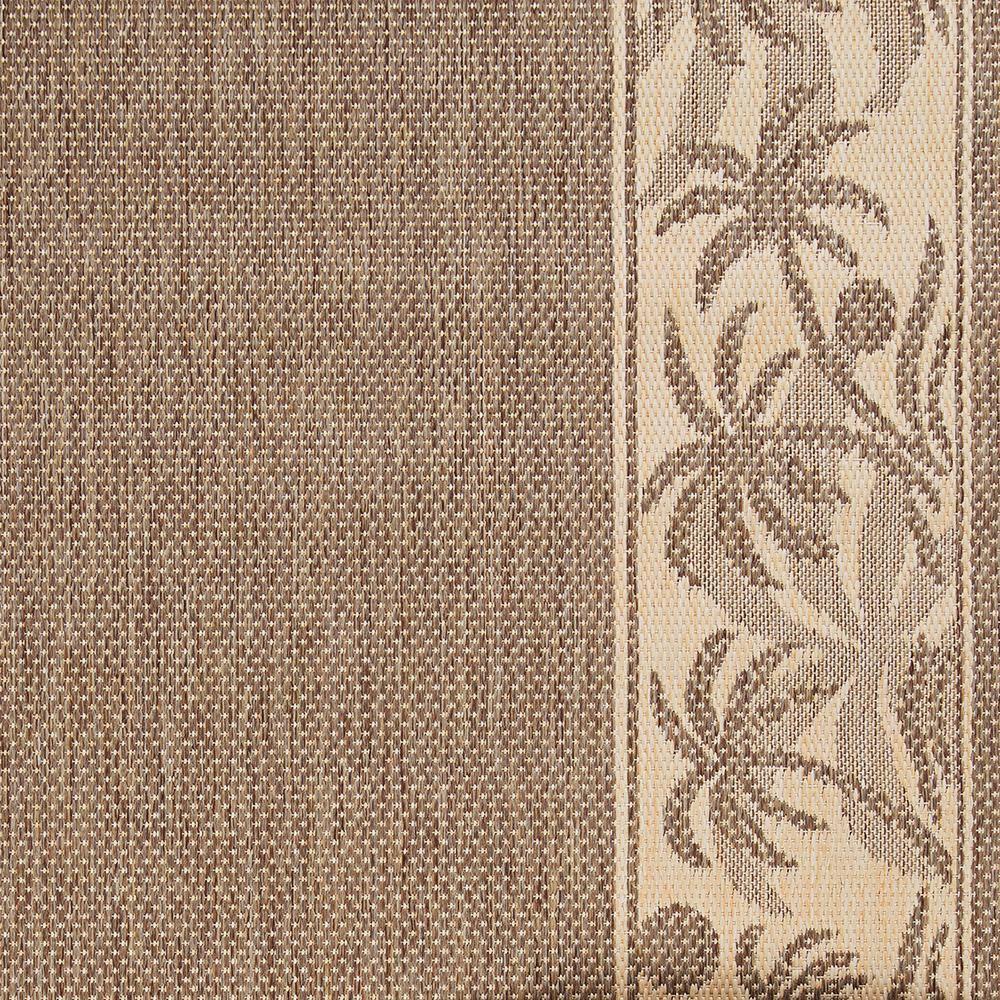 Couristan 5.75' x 9' Beige Island-Inspired Rectangular Area Throw Rug