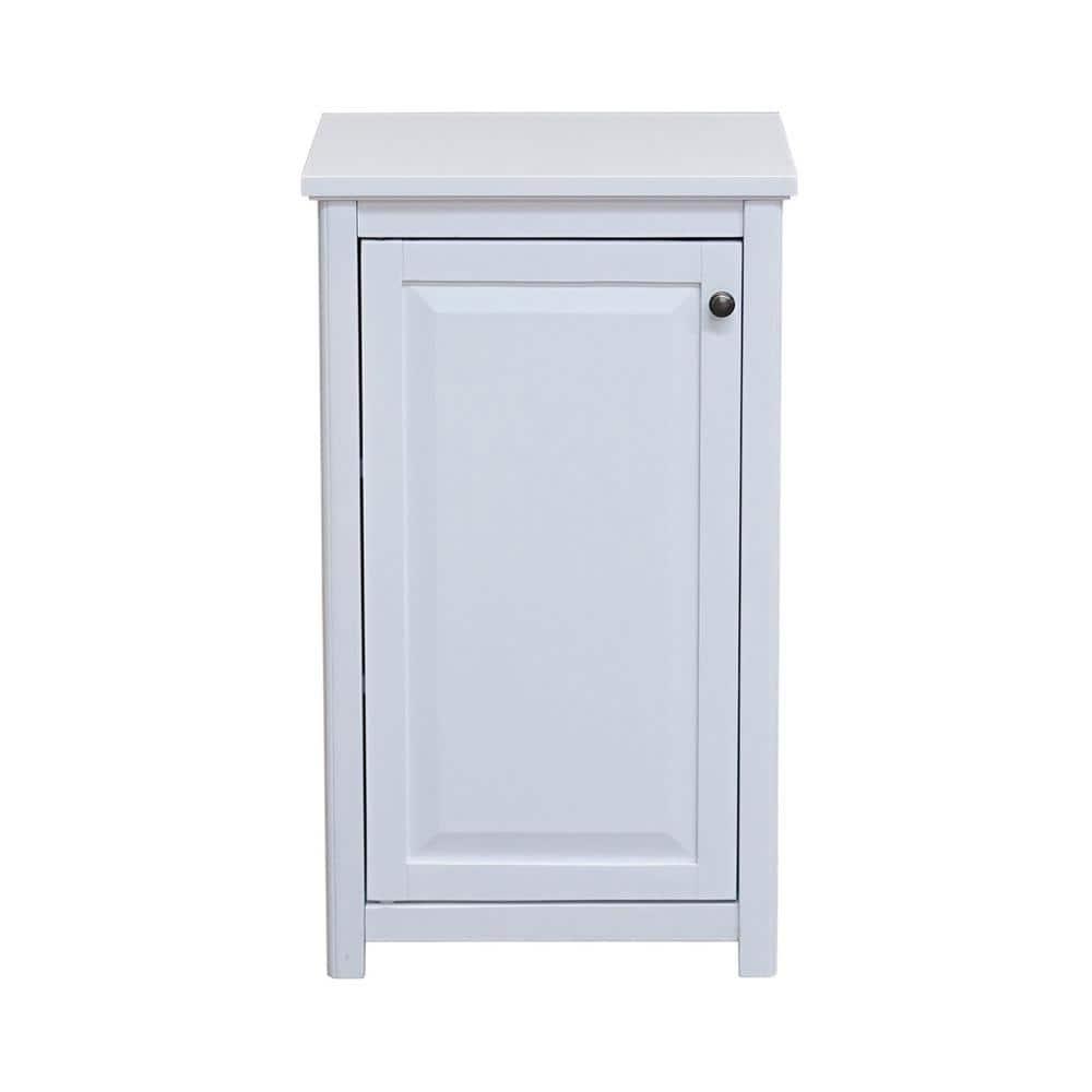 Dorset Bathroom Storage Tower with Open Upper Shelves and Lower Cabinet - Alaterre Furniture