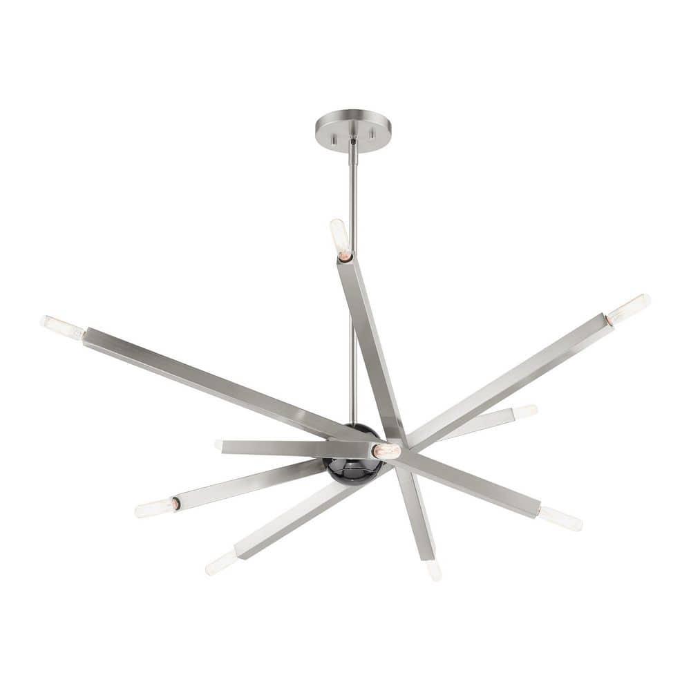 Livex Lighting - Moco - 10 Light Chandelier in Modern Style - 32 Inches wide by