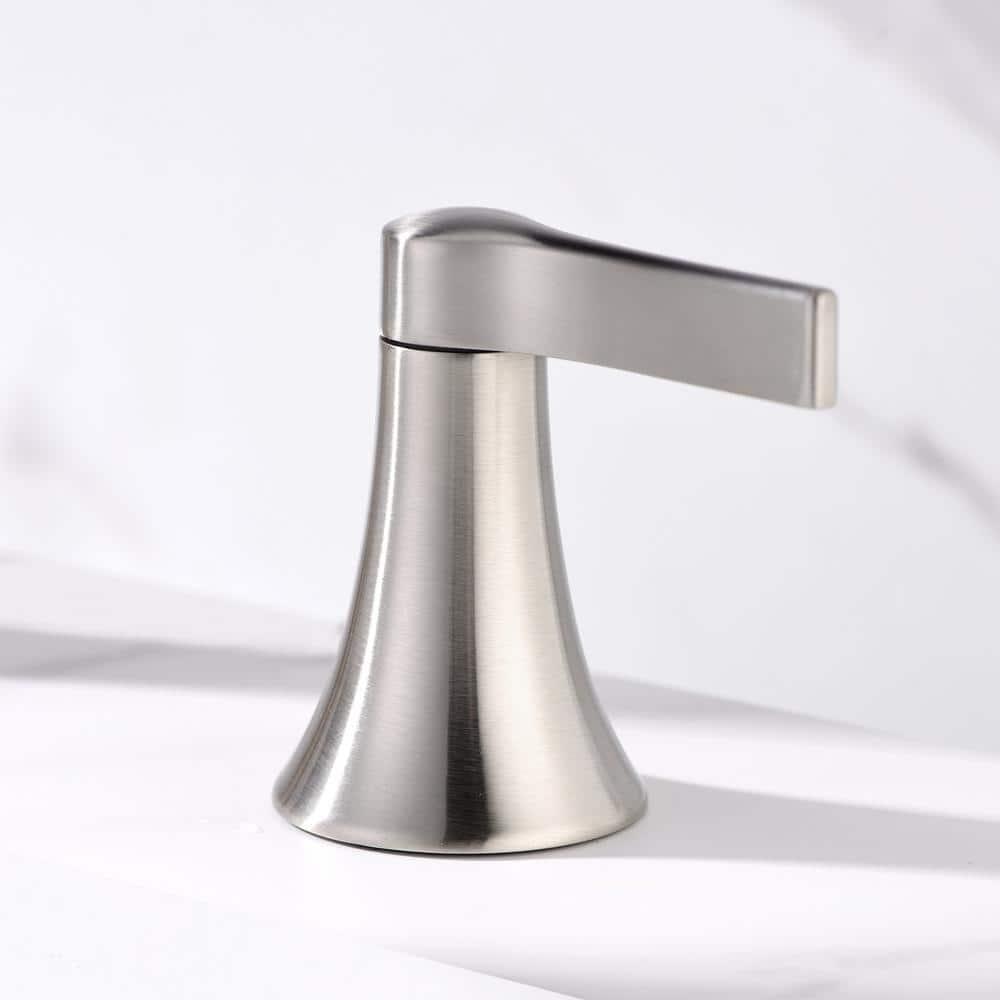 Widespread Bathroom Faucet with Drain Assembly
