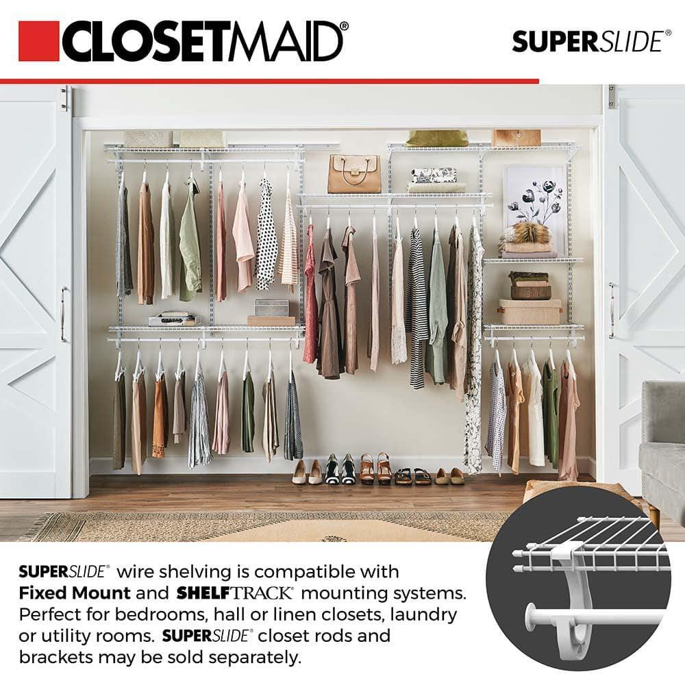 ShelfTrack 48" W - 72" W Closet System Starter Kit
