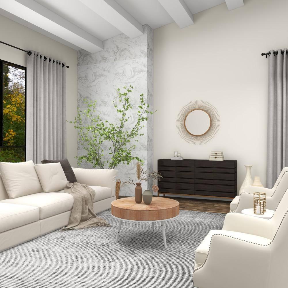Modern Wood and Iron Coffee Table Natural Brown - Olivia & May