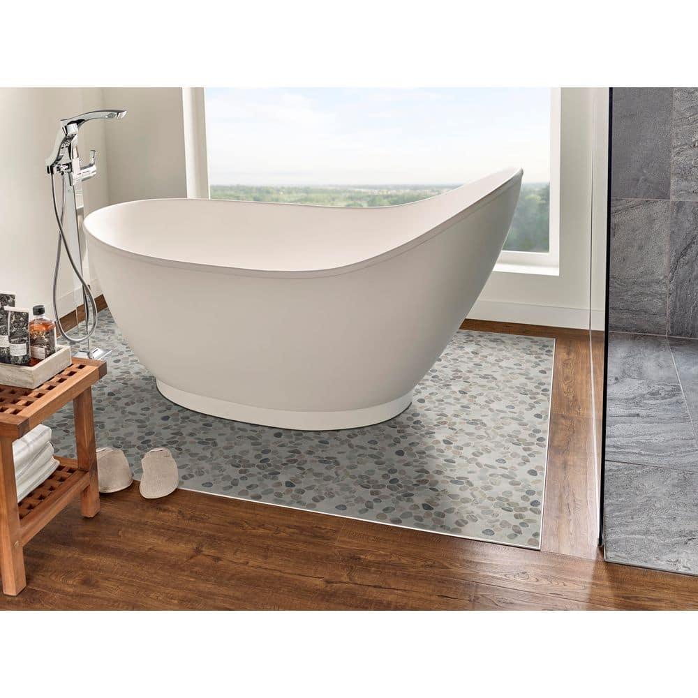 Ackland 12" x 12" Natural Stone Pebbles/Rocks Mosaic Floor & Wall Tile