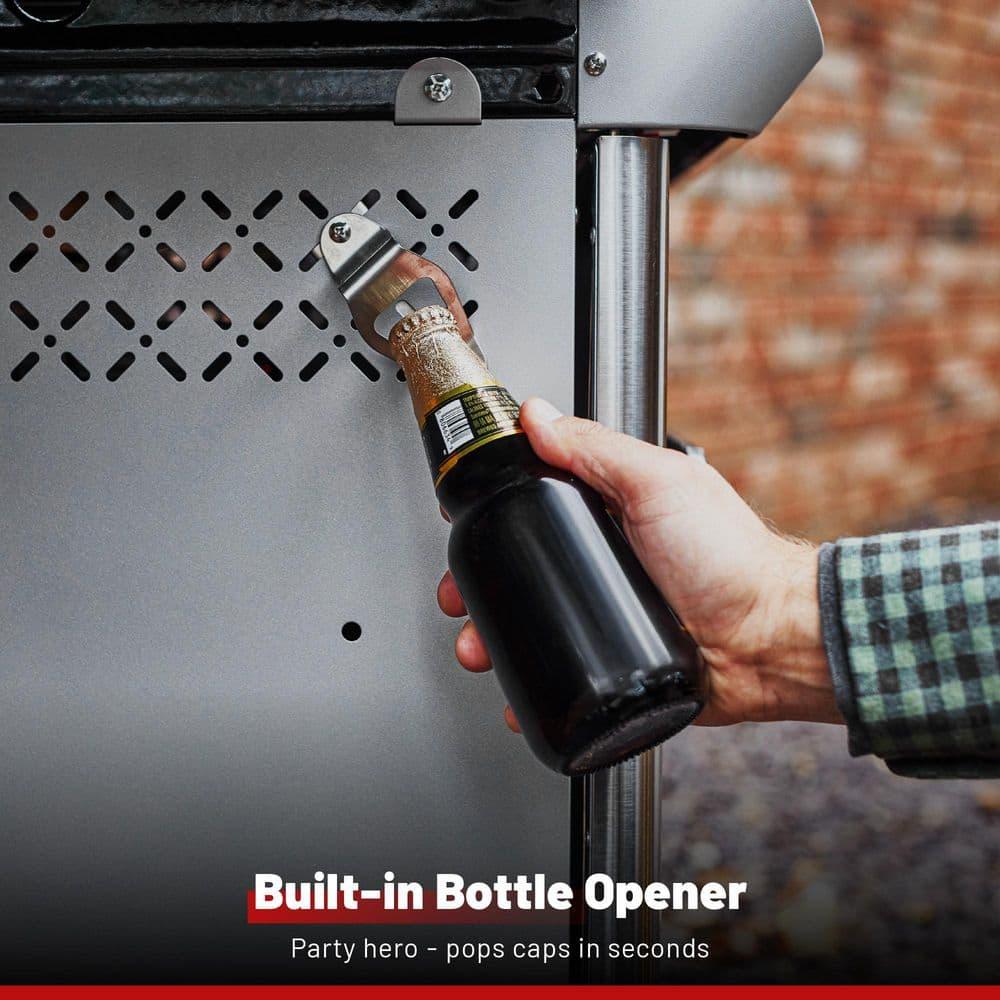 Monument Grills Mesa 415BZ,4-Burner Liquid Propane Infrared Gas Grill with Side Burner and Cabinet, 62,000 BTU – Perfect for Family BBQs