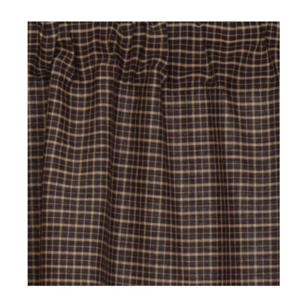 VHC Brands Kettle Grove Plaid Cotton Scalloped Window Valance in