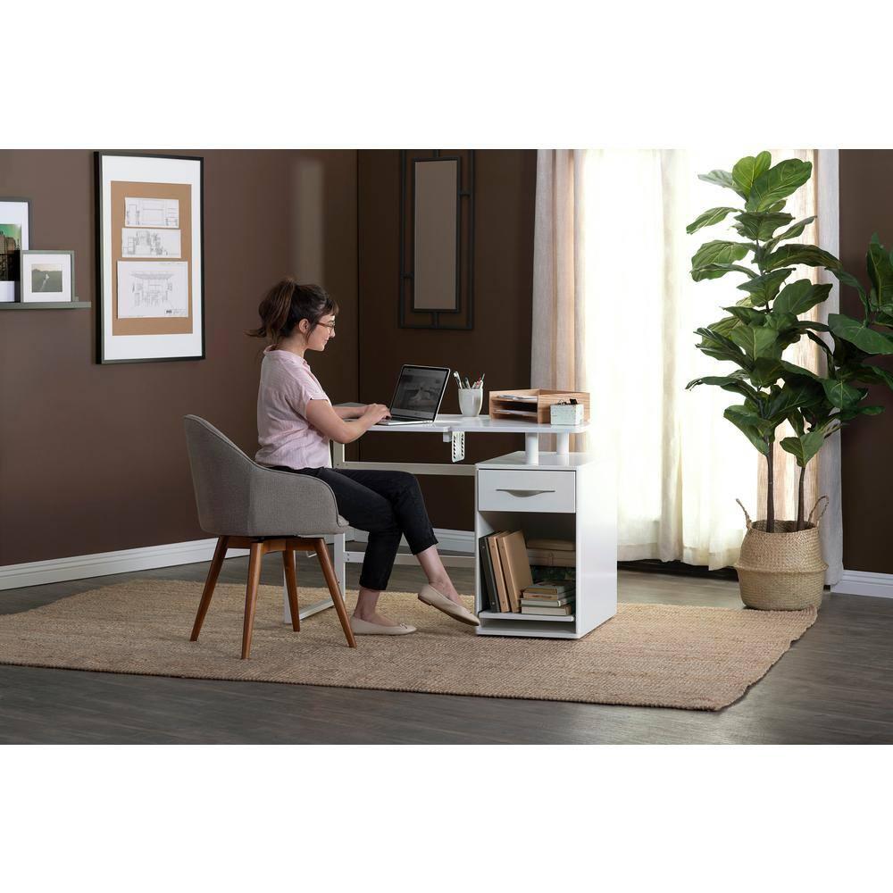 56.75'' x 23.75'' Sewing Table with Sewing Machine Platform