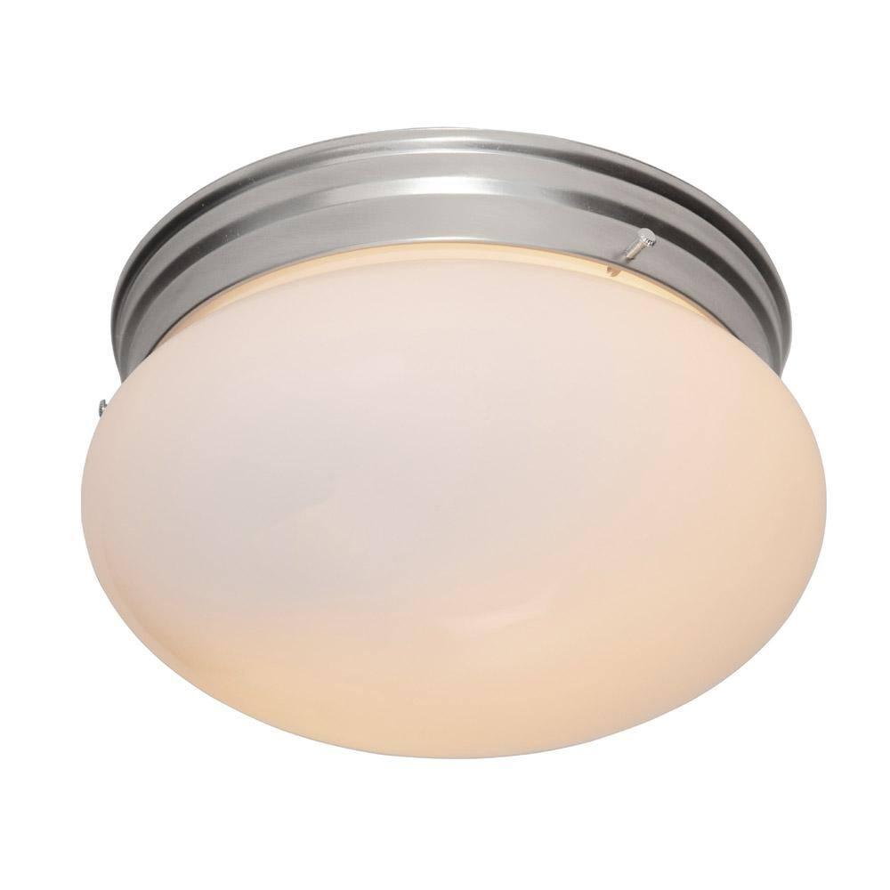 Designers Fountain 4732-PW Basic 9" Flushmount Pewter Finish Light Fixture