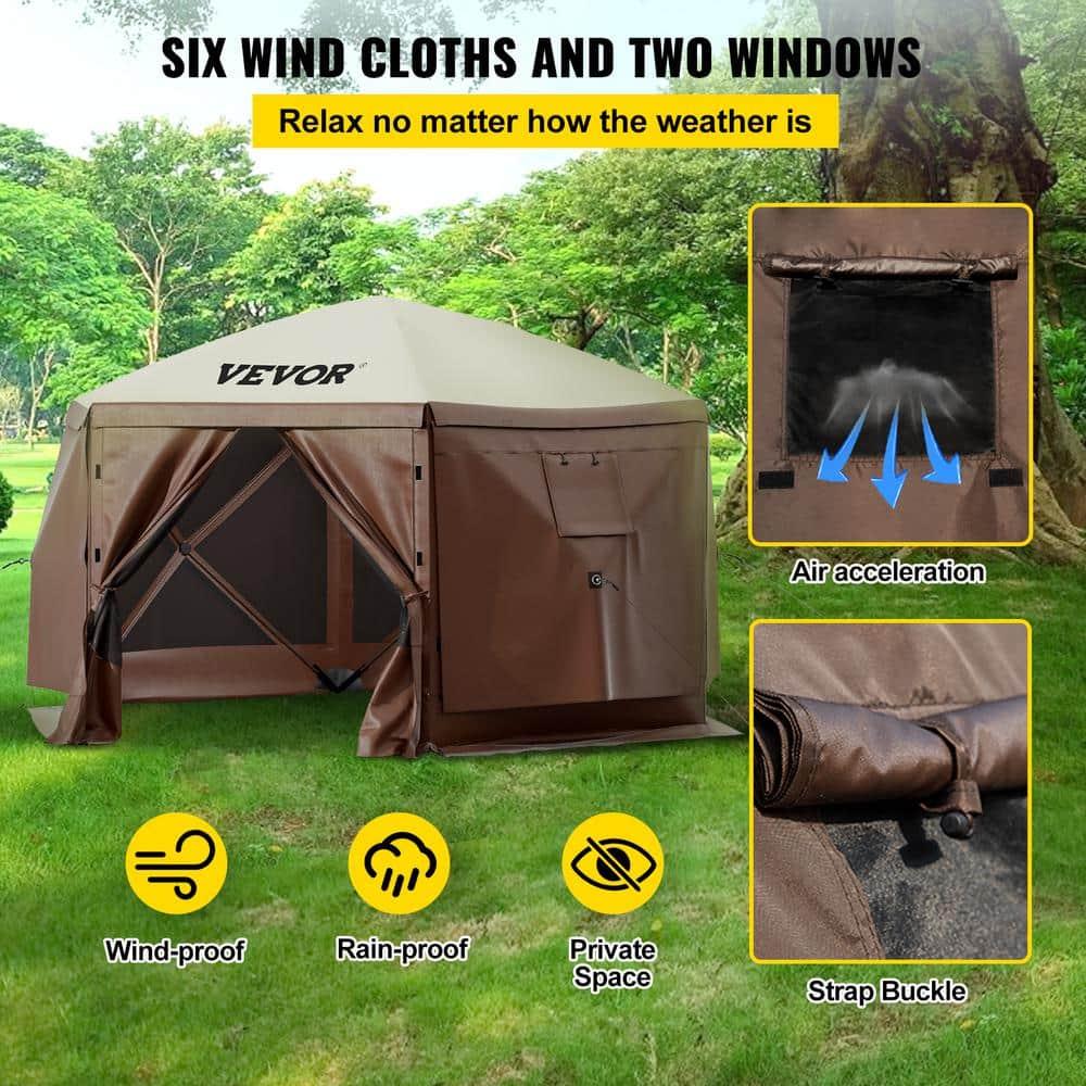 VEVOR Pop-up Camping Gazebo Screen Tent