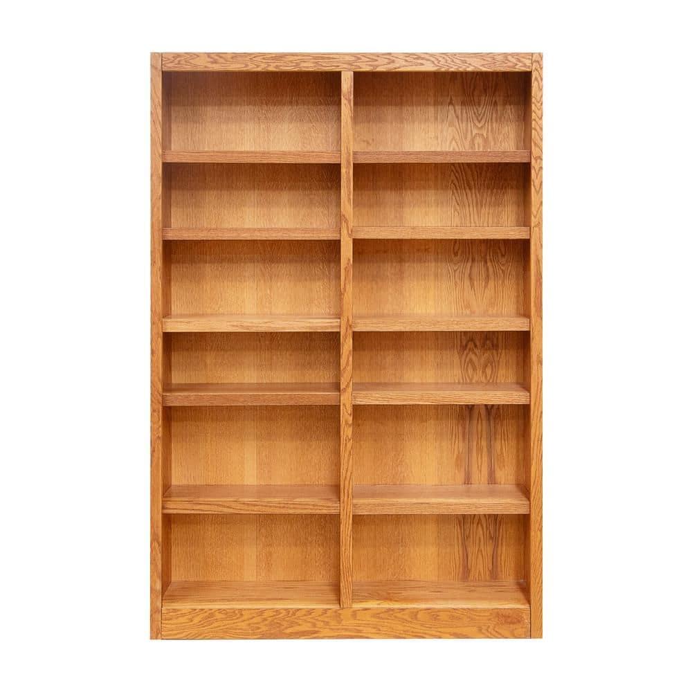 Concepts in Wood Book Shelf - 84" Tall Wood Bookcase Furniture - Oak