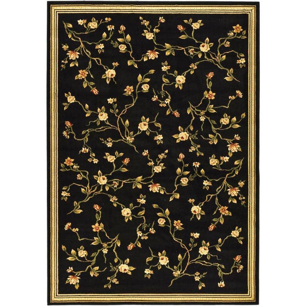 Lyndhurst LNH220 Power Loomed Accent Rug - Black - 3'3"x5'3" - Safavieh.