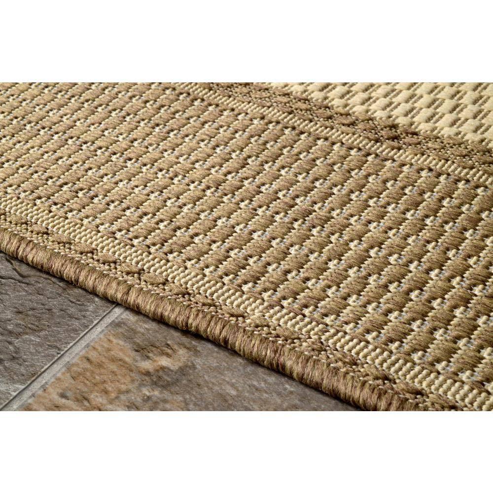 Nuloom Gris Bordered 3x5 Indoor/Outdoor Accent Rug for Living Room Patio Deck Front Porch Entryway Kitchen, Beige/Tan