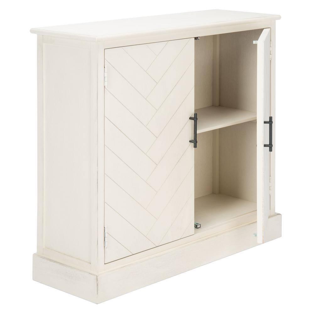 Peyton 2 Door Sideboard - Distressed White - Safavieh