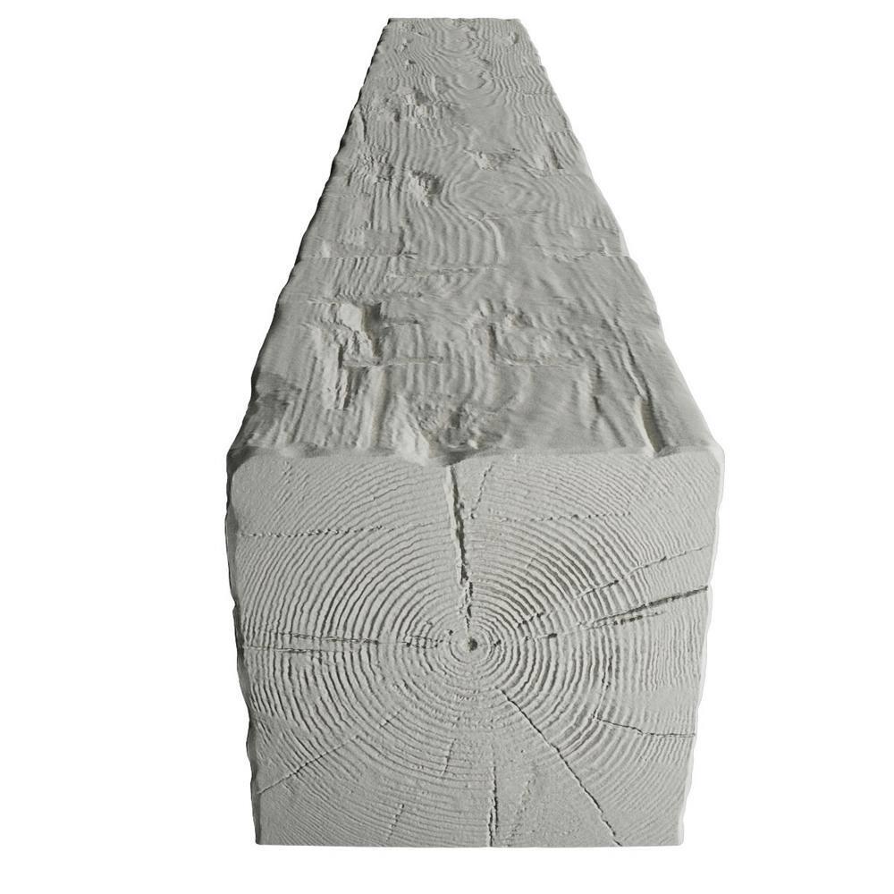 Ekena Millwork Hand Hewn Timberthane Faux Wood 3-Sided Ceiling Beam (U-beam)