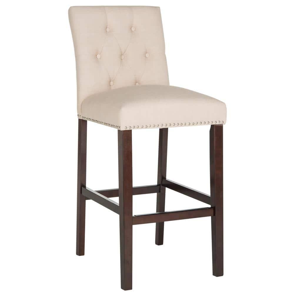 McLoud Upholstered Counter Stool with Solid Wood Frame