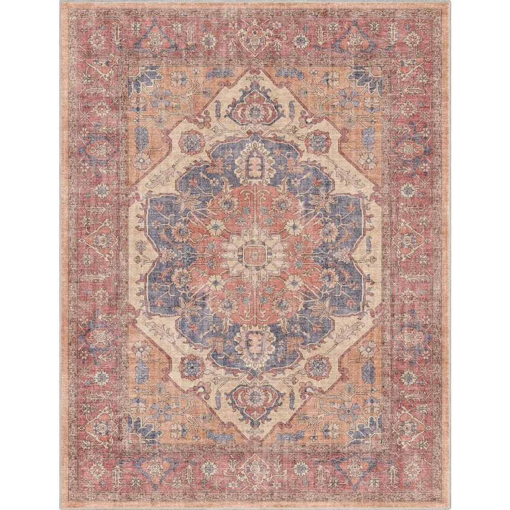 Kehr Antigua Vintage Persian Oriental Red Flat-Weave Rug