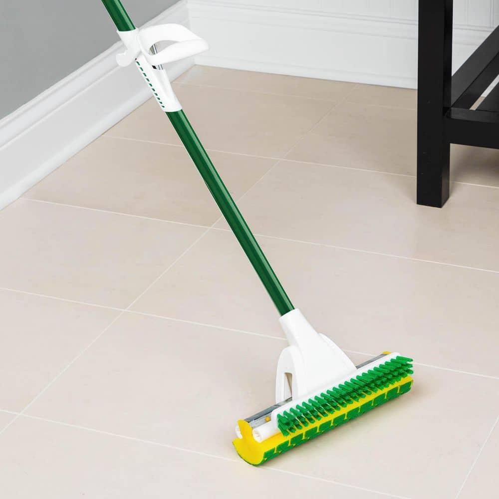 Libman Nitty Gritty Roller Sponge Mop with Scrub Brush