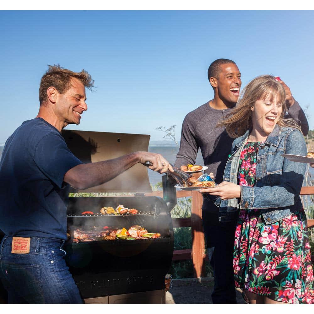 ZPG-7002B3E Wood Pellet Grill BBQ Smoker Digital Control with Cover - Silver - Z Grills