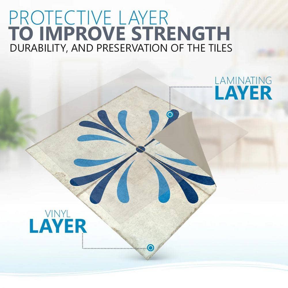 Mi Alma 8'' W x 8'' L Vinyl Peel and Stick Mosaic Tile (Set of 24)