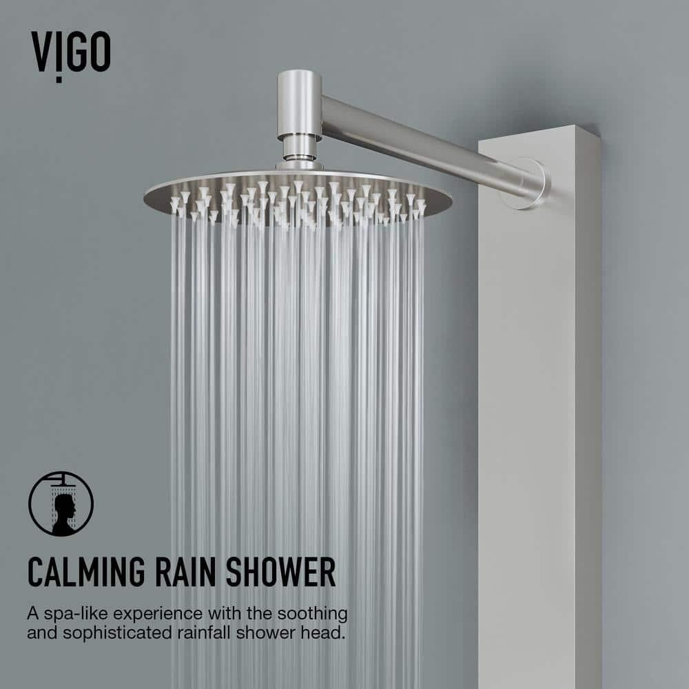Sutton 58" H X 4" W EZDivert™ 4-Jet Shower System with Hand Shower Wand and Adjustable Shower Head