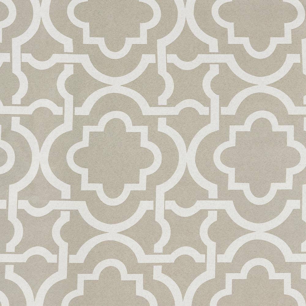 40"x95" Sun Zero Blackout Barnett Trellis Grommet Curtain Panel Taupe: Modern Geometric, Energy Efficient, Noise Reduction