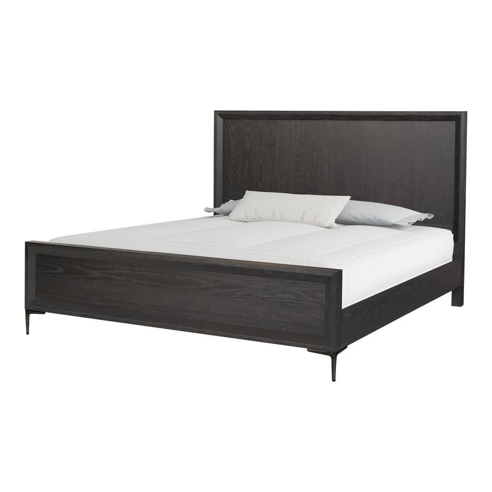 Furniture of America Brio Solid Wood Queen Panel Bed, Espresso