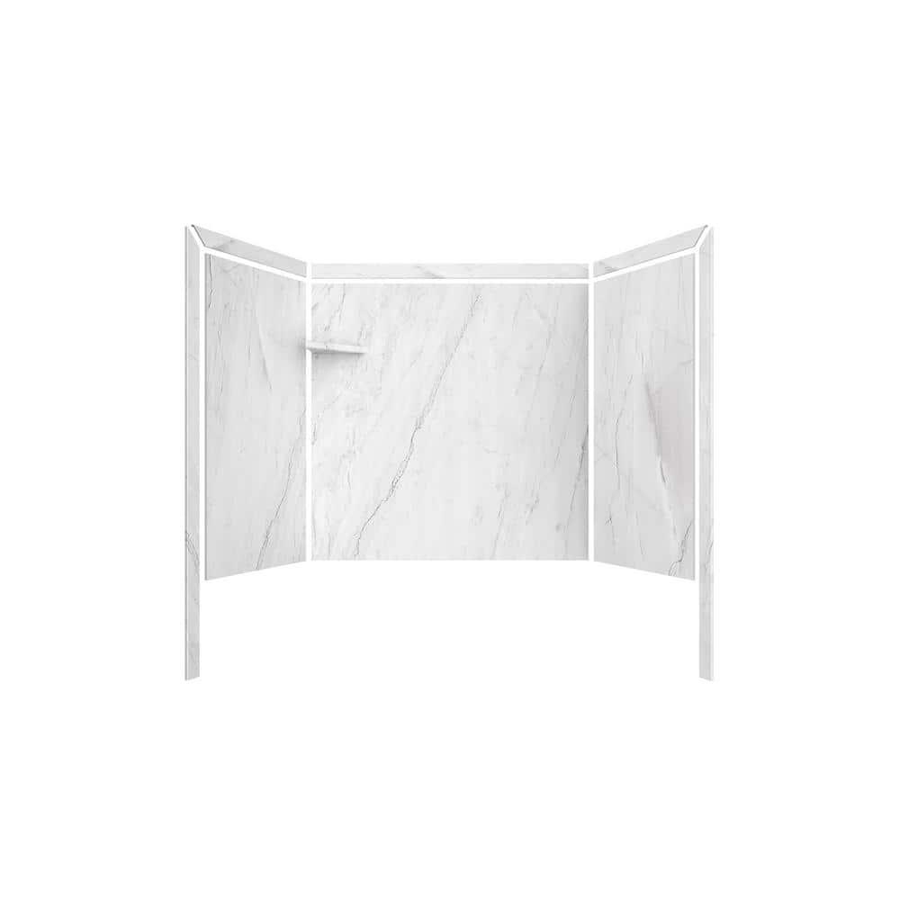 FlexStone Elite 60"W x 32"D x 60"H Alcove Bathtub Surround