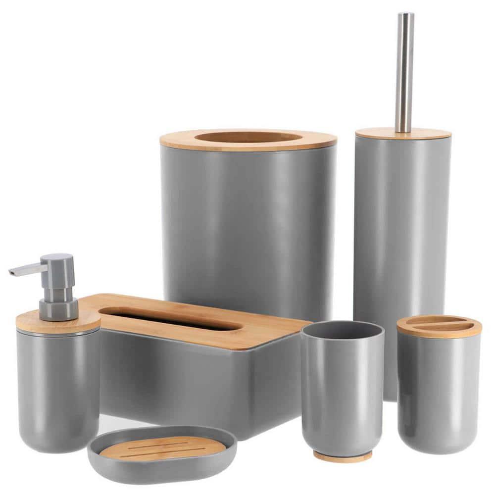 Evideco Padang Soap and Lotion Dispenser with Bamboo