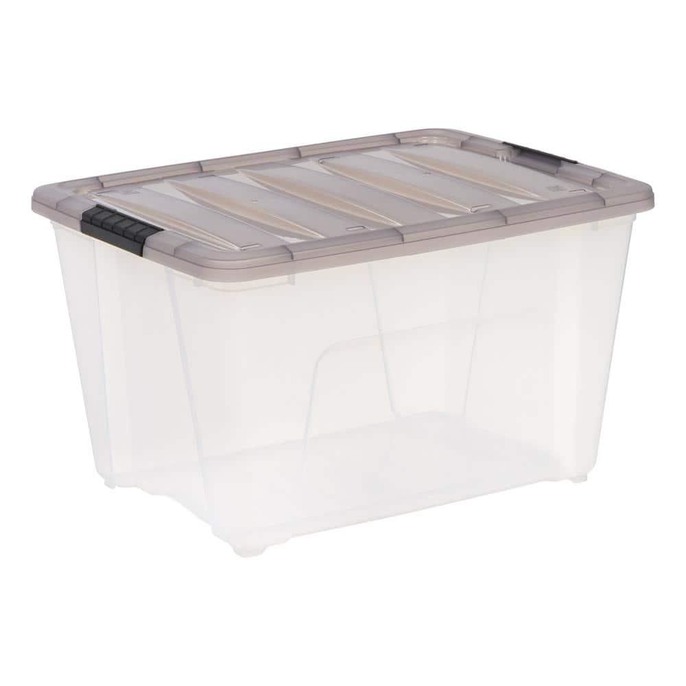 IRIS USA, Inc. Plastic Storage Box with Latching Lid in Clear & Reviews | Wayfair
