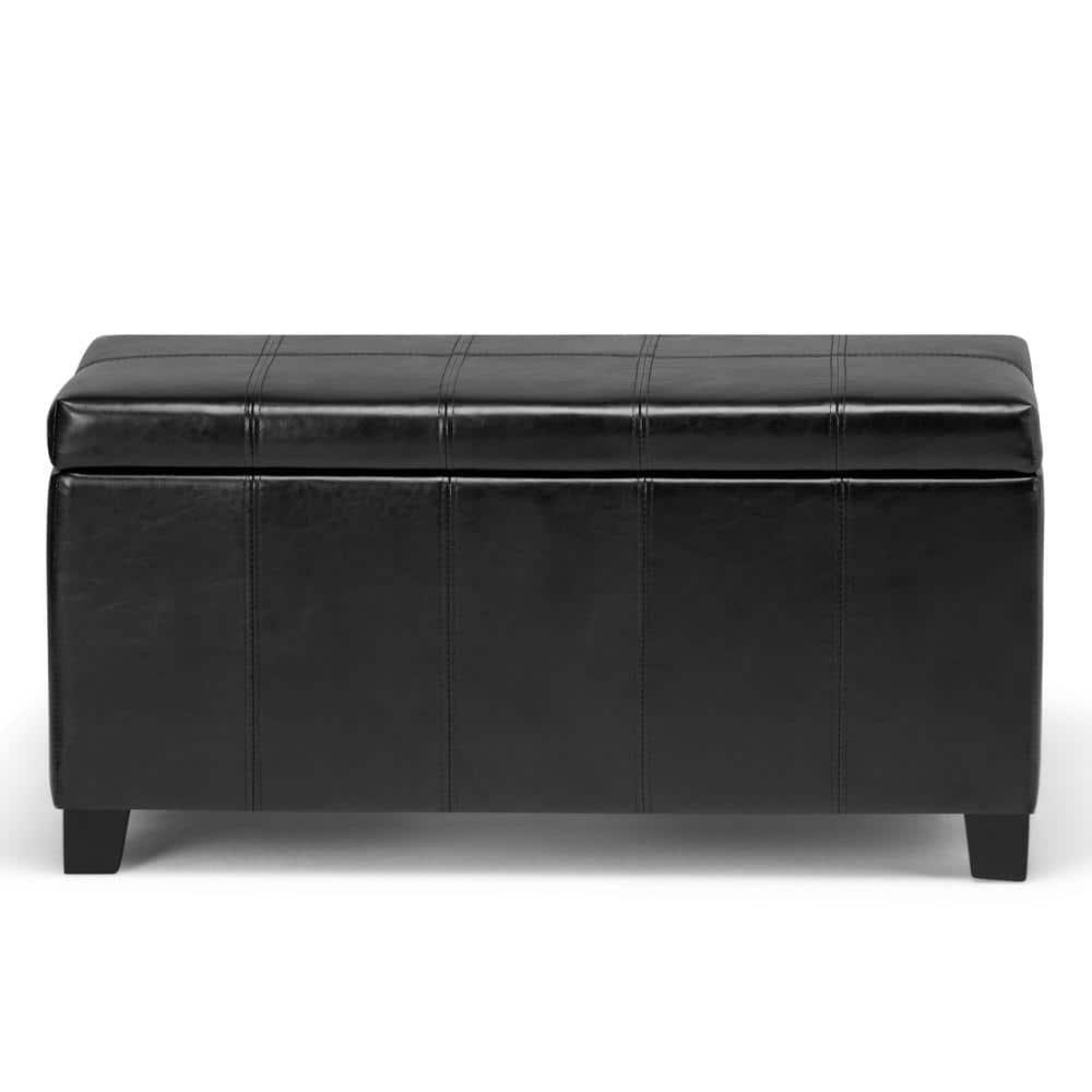Dover Faux Leather Ottoman