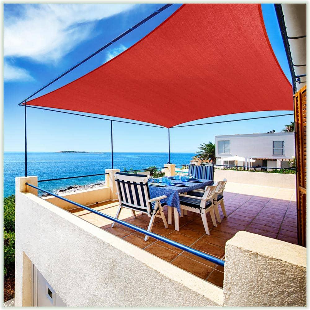 Amgo Amgo Rectangle Sun Shade Sail with Hardware Kit