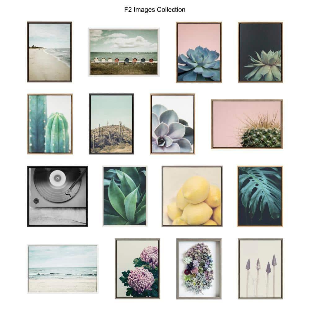 28" x 38" Sylvie Beach 2 Framed Canvas by Emiko and Mark Franzen White - Kate & Laurel All Things Decor: Modern Nautical Wall Art