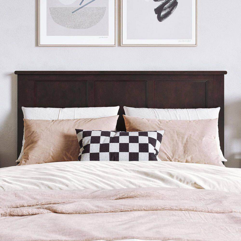 AFI Charlotte Full Solid Wood Low Profile Platform Bed, Espresso