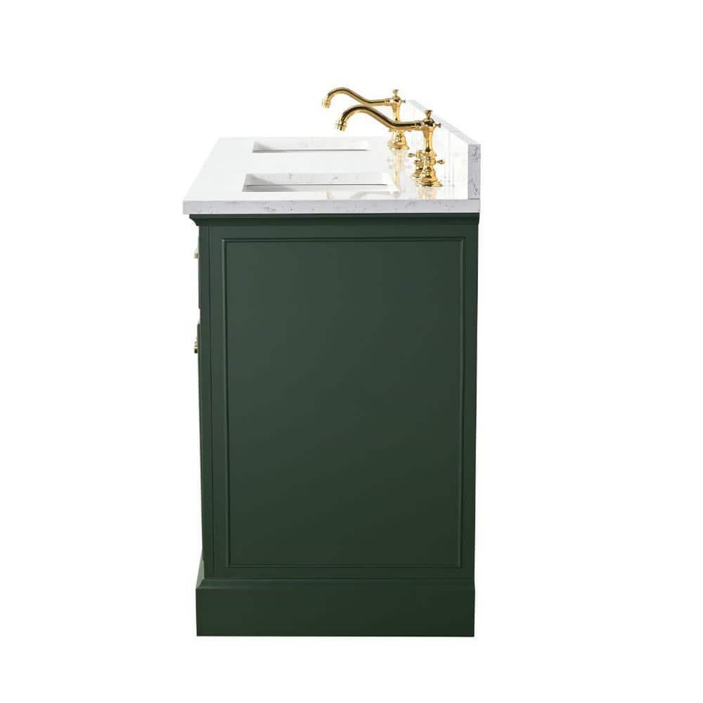 Zaviera 72'' Free-standing Double Bathroom Vanity with Engineered Stone Vanity Top