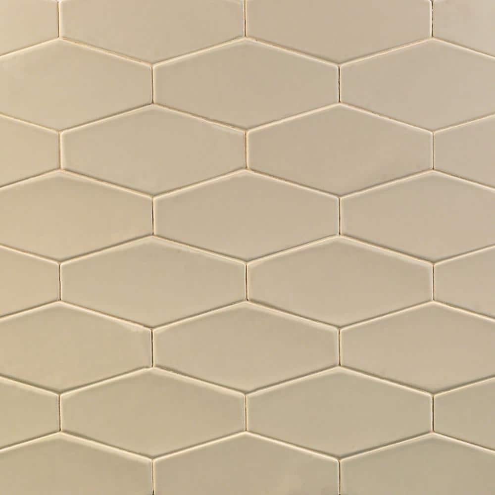 Midland Hexagon 4" x 8" Ceramic Subway Wall Tile (5.38 sq. ft. / box)