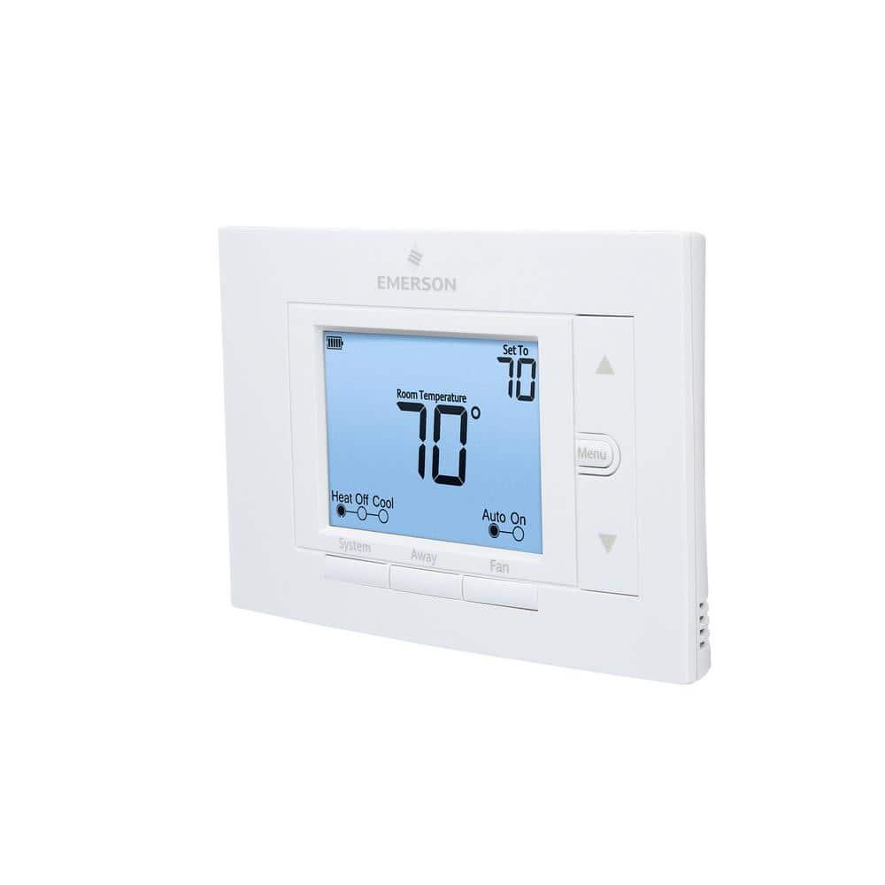 Emerson 80 Series Universal Non-Programmable Thermostat, 5 In. Display, 2 Heat / 2 Cool