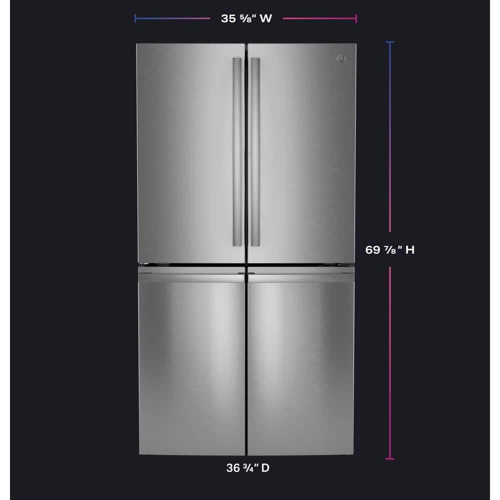 GE Profile™ Series Energy Star Smart 28 Cu. Ft. Fingerprint Resistant Quad-Door Refrigerator