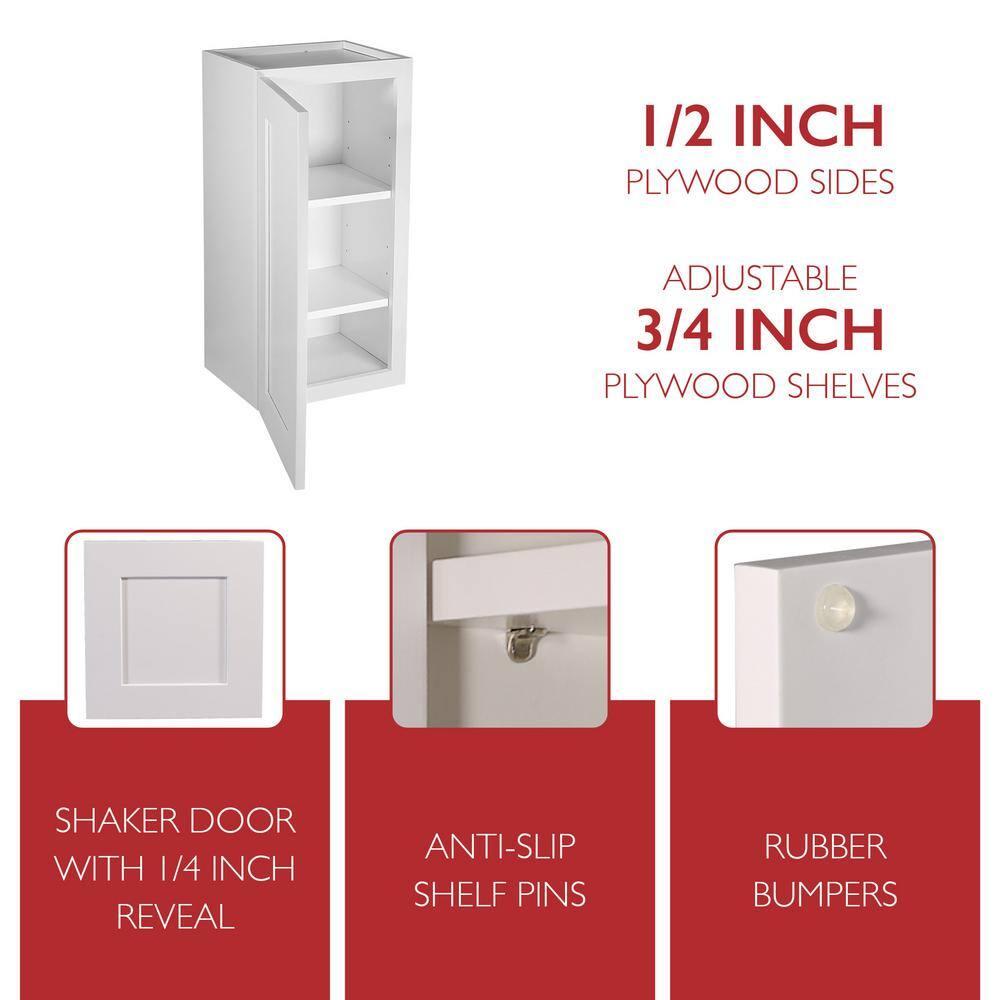 Design House Design House Brookings (Ready-to-Assemble) Shaker Style Wall Kitchen Cabinet