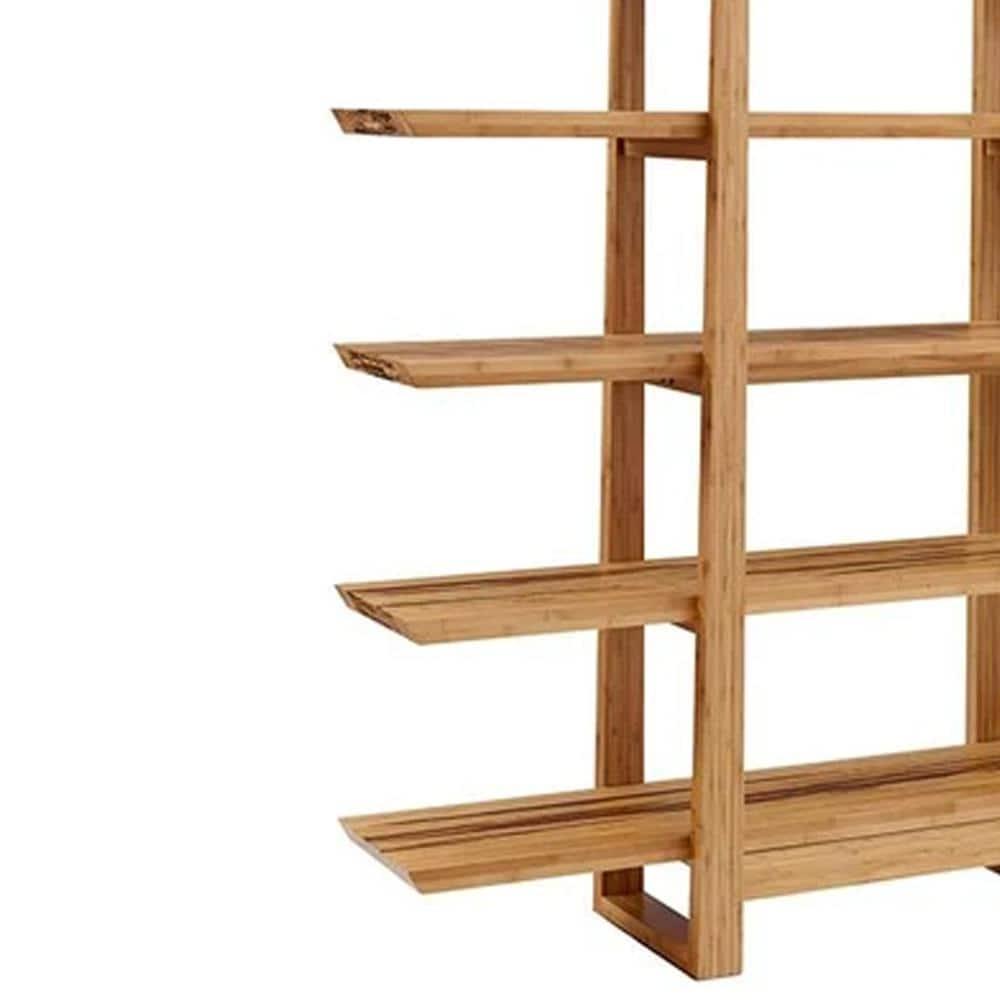 Magnolia Exotic Tiger Bamboo 5-Shelf Organizer in Brown