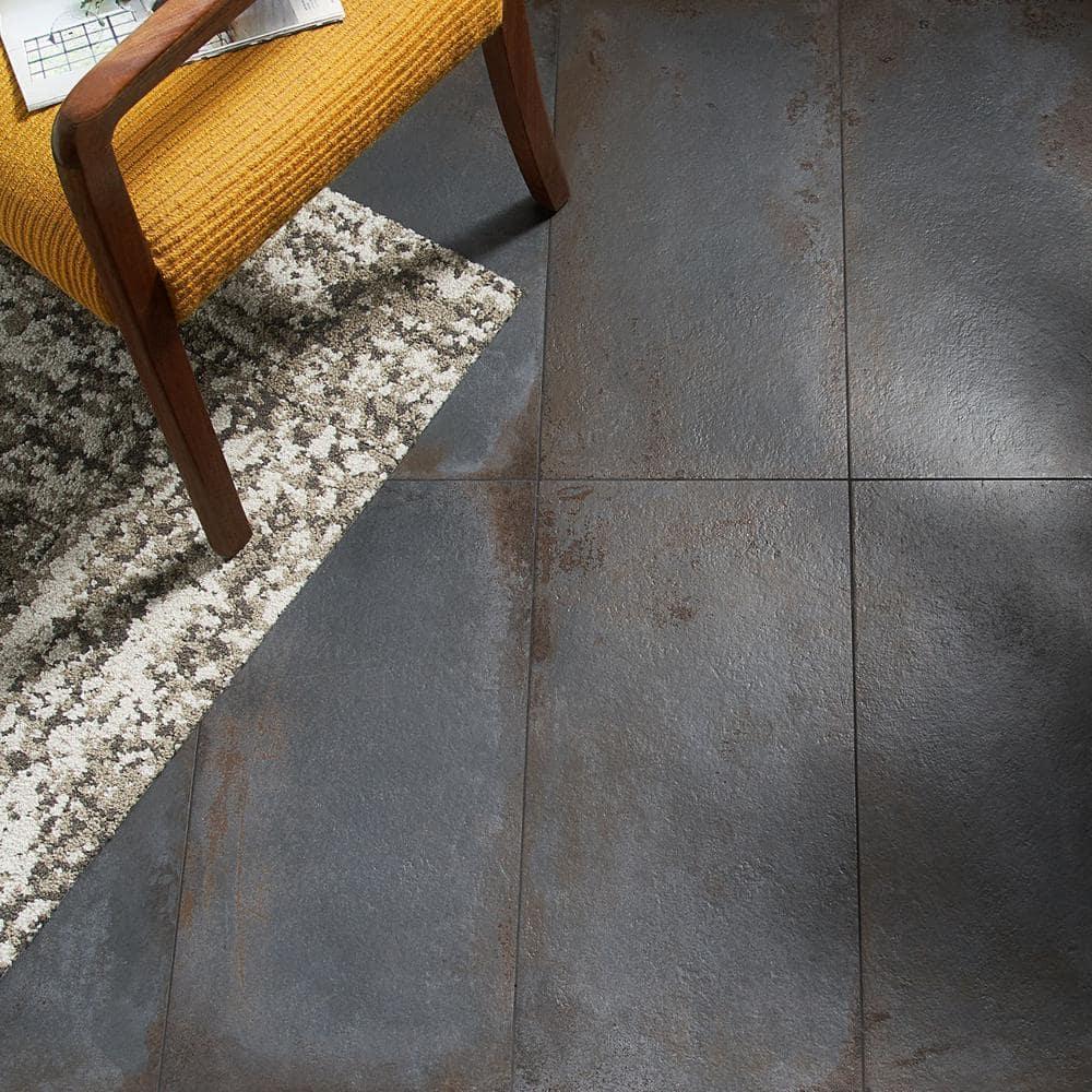 Angela Harris Fuller 12" x 24" Matte Cement Look Porcelain Wall & Floor Tile (11.62 Sq. Ft. / Case)