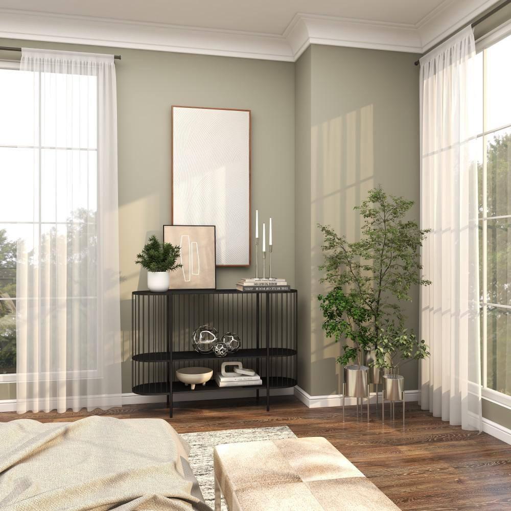 Set of 3 Contemporary Metal Planters in Stands - Olivia & May