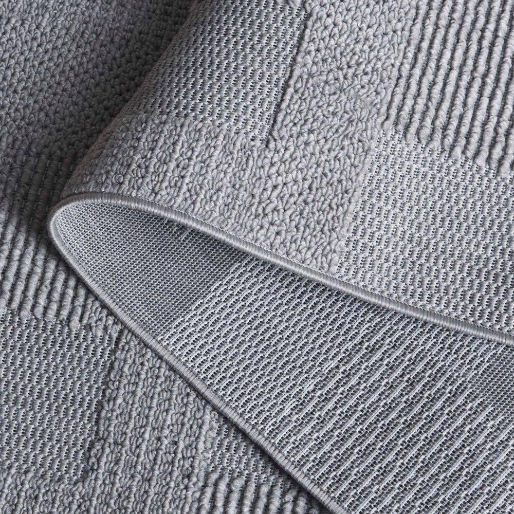 Milos MLO108 Power Loomed Indoor/Outdoor Area Rug - Grey - 4'x6'- Safavieh