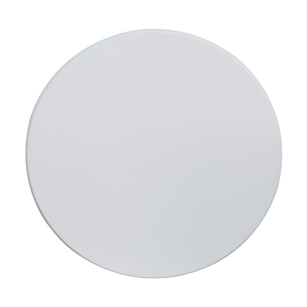 36" Round Top Pedestal Dining Table - White