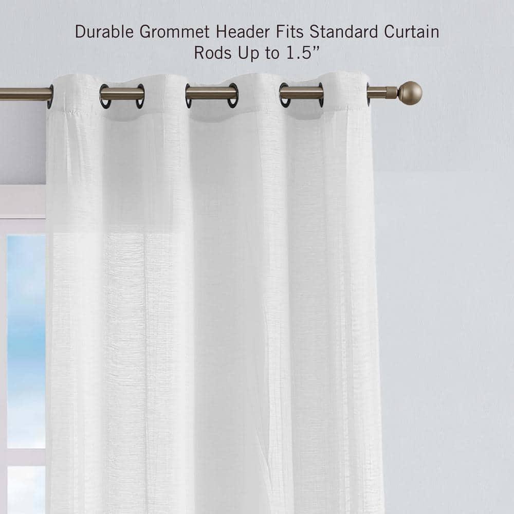 Nautica Nautica Cordelia Crushed Sheer Window Curtains (Set of 2)