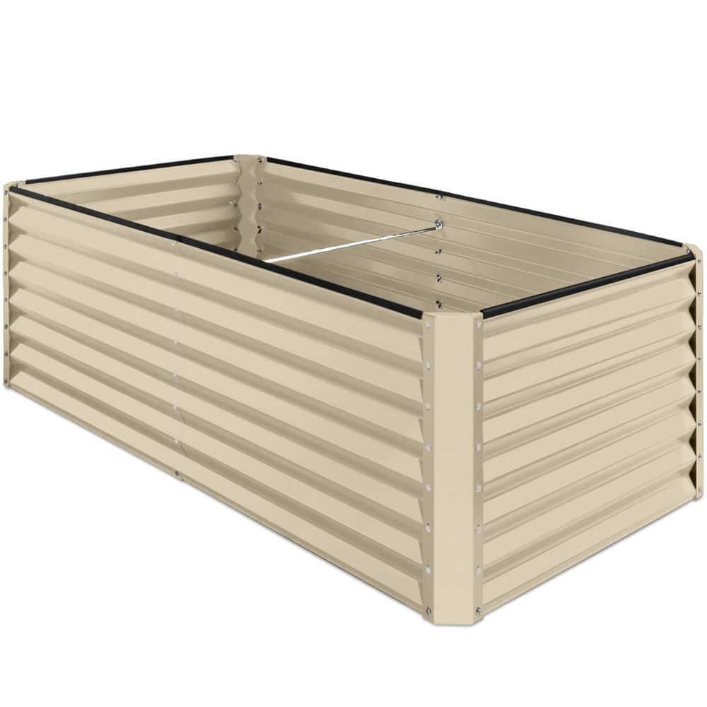 Arlmont & Co. Romaio 6x3x2ft Outdoor Metal Raised Garden Bed, Planter Box for Vegetables, Flowers, Herbs